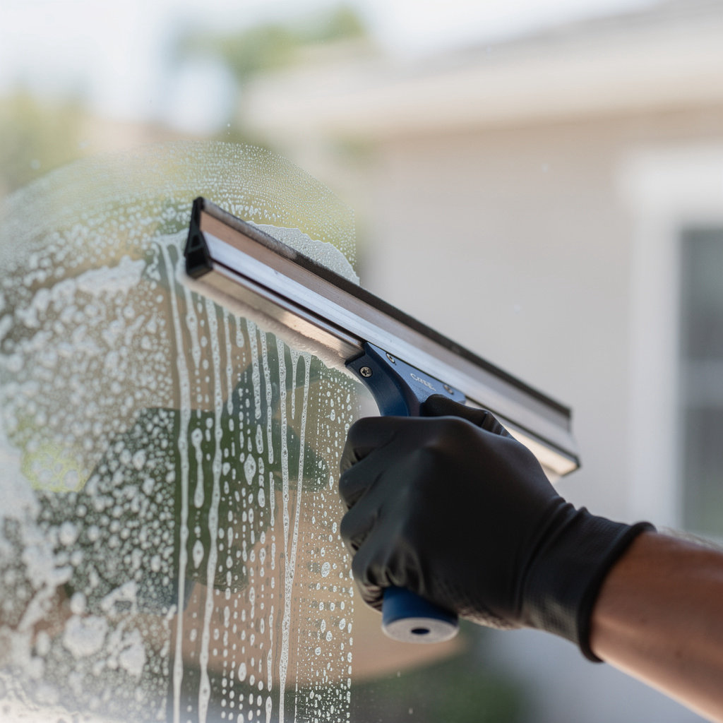 Tim Grants Window Cleaning professional residential window washing service for a San Diego home
